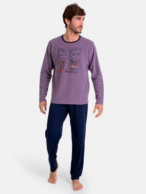Pijama de punto Massana violeta