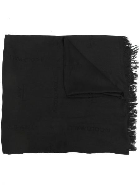 Bufanda con estampado A-cold-wall* negro