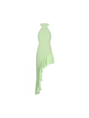Jedwabna sukienka długa Andamane zielona