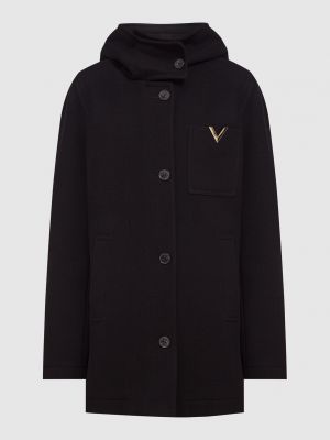 Вовняне пальто Valentino чорне