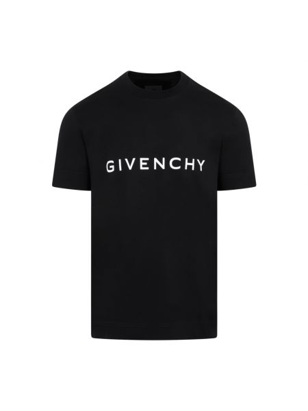 Koszulka z krótkim rękawem z okrągłym dekoltem Givenchy czarna