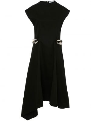 Ασύμμετρη μίντι φόρεμα Jw Anderson μαύρο