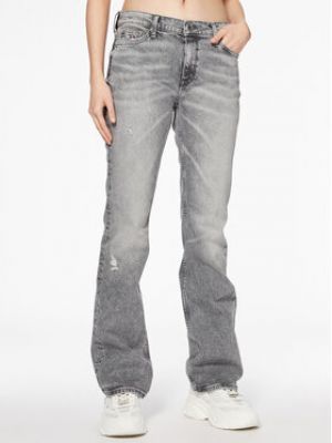 Zvonové džíny Tommy Jeans šedé