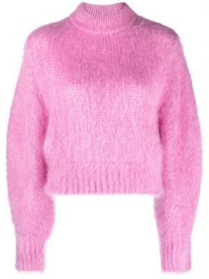 Moherowy sweter Nina Ricci różowy