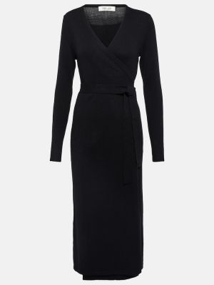 Kašmírové vlněné midi šaty Diane Von Furstenberg Kašmírové vlněné midi šaty Diane Von Furstenberg