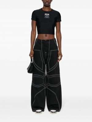 T-krekls ar apdruku Versace Jeans Couture melns