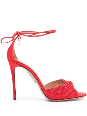 Sandale din piele Aquazzura roșu