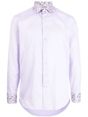 Camisa de cachemir con estampado de cachemira Etro violeta