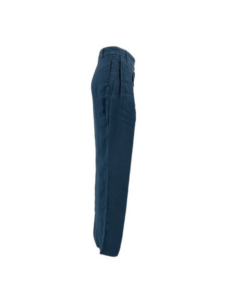 Pantalones de lino bootcut 120% Lino azul