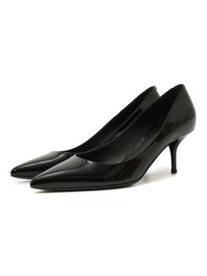 Кожаные туфли Dolce & Gabbana черные