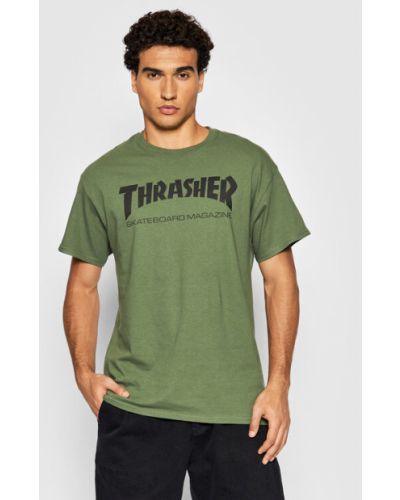 Priliehavé tričko Thrasher zelená