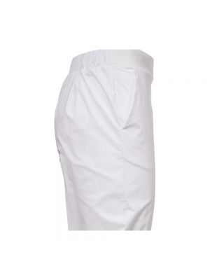 Pantalones de algodón Le Tricot Perugia blanco
