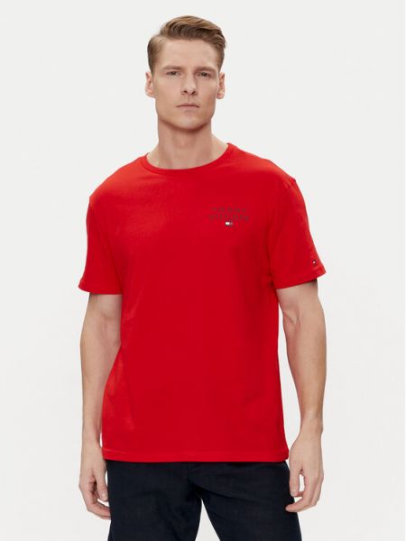 Priliehavé tričko Tommy Hilfiger červená