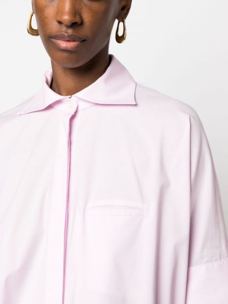 Camicia di cotone a maniche corte Jejia rosa