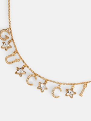Křišťálový náhrdelník Gucci zlatý