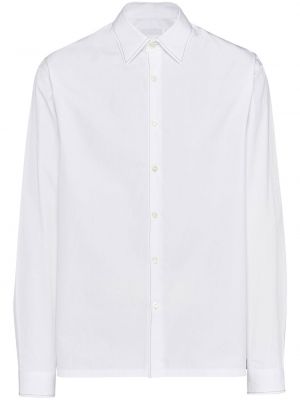 Camicia ricamata Prada bianco