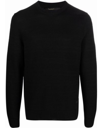 Volneni pulover iz merina Billionaire črna