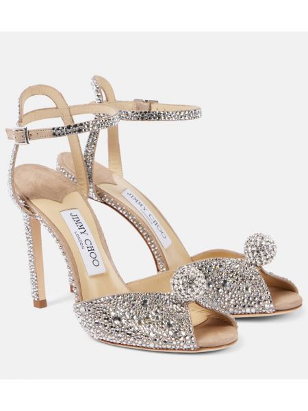 Sandales ar kristāliem Jimmy Choo