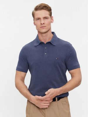 Slim fit pólóing Tommy Hilfiger kék