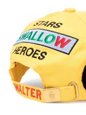 Haftowana czapka z daszkiem Walter Van Beirendonck żółta