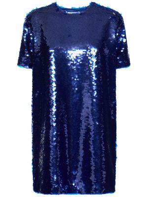 Mini šaty The Frankie Shop modré
