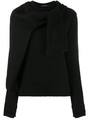 Jersey con lazo de tela jersey Rokh negro