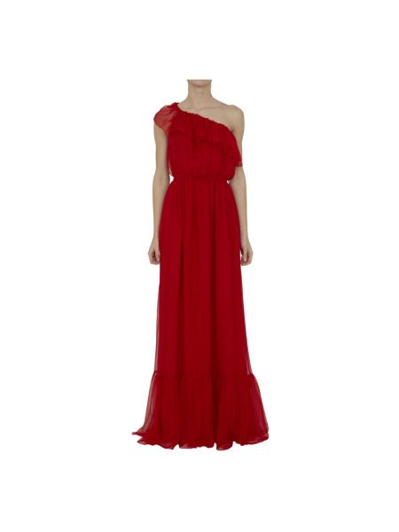Sukienka szyfonowa Gucci czerwona