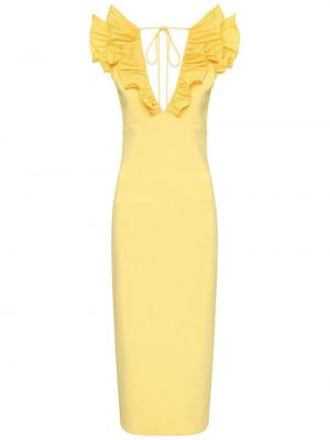 Midi haljina Rebecca Vallance žuta