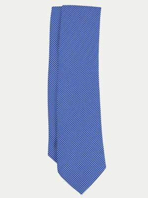 Шелковый галстук с принтом Victorio & Lucchino синий