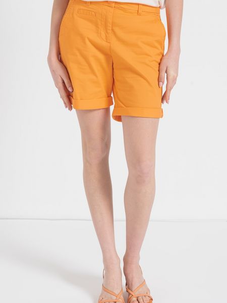 Хлопковые брюки Tom Tailor оранжевые