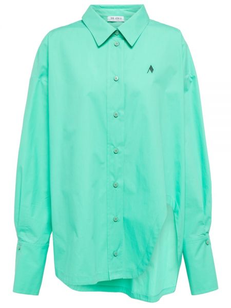Camisa de algodón The Attico verde