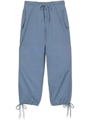 Laza szabású pamut alacsony derekú cargo nadrág Marc Jacobs - kék