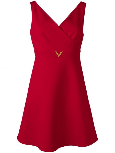 Vestido de cóctel Valentino rojo