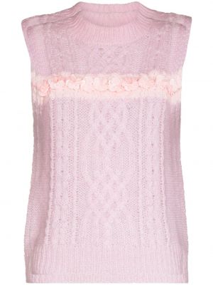 Strikket paljett vest Shushu/tong rosa