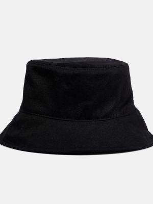 Bavlněný klobouk Miu Miu černý
