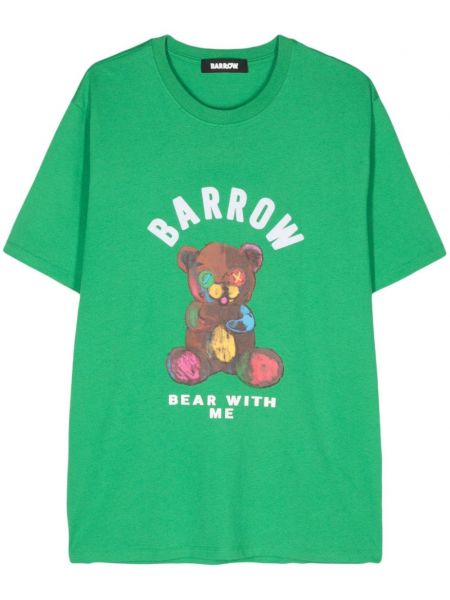 T-shirt en coton à imprimé Barrow vert