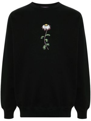 Bluza w kwiatki z nadrukiem Margherita Maccapani czarna