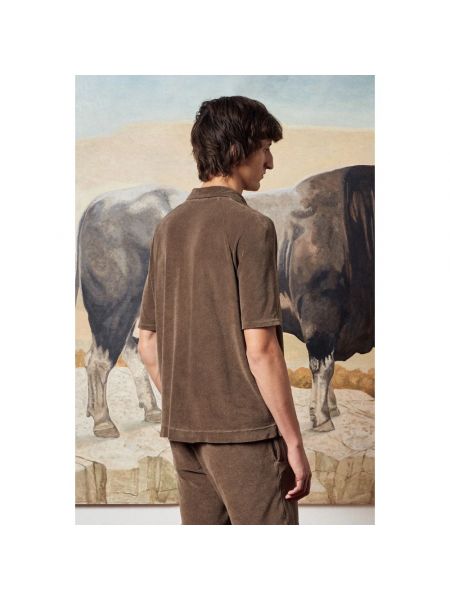 Poloshirt aus baumwoll Massimo Alba braun
