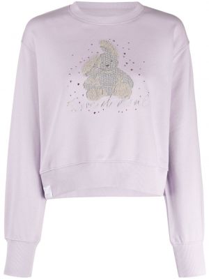 Sweatshirt mit stickerei mit rundem ausschnitt Izzue lila