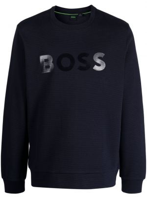 Sweatshirt aus baumwoll Boss blau