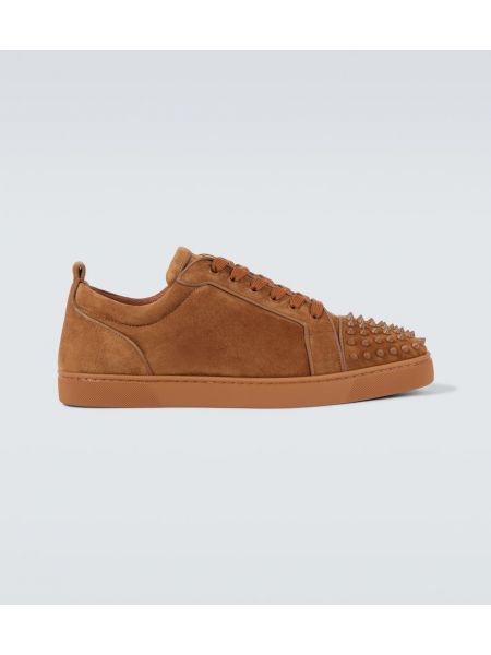 Ruskind sneakers for drenge Christian Louboutin brun