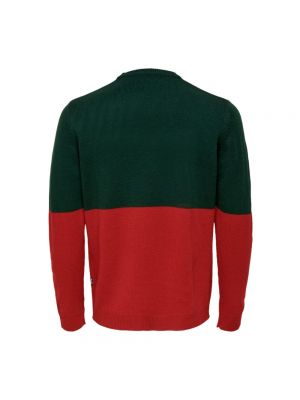 Sweter z nadrukiem Only & Sons zielony
