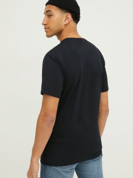 Bavlněné tričko s potiskem Quiksilver černé