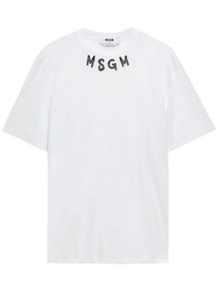 T-shirt Msgm hvid