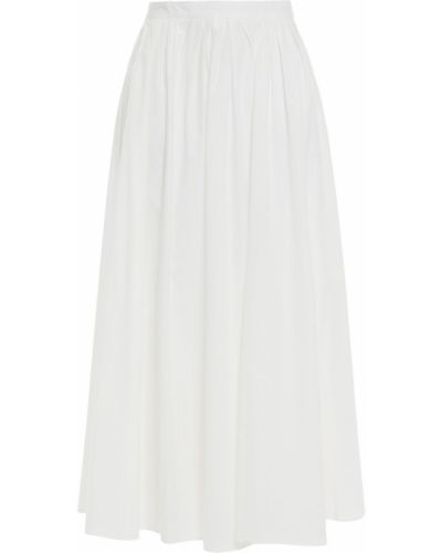 Американская плиссированная юбка миди винтажная American Vintage, белая