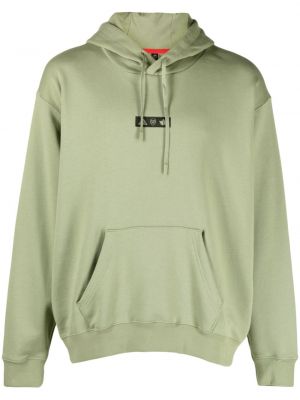 Pamučna hoodie s kapuljačom s vezom Adidas
