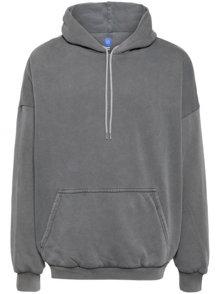 Pamučna hoodie s kapuljačom Yeezy siva