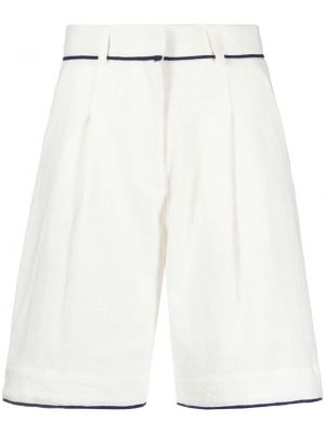 Plisirane bermuda kratke hlače La Seine & Moi bijela