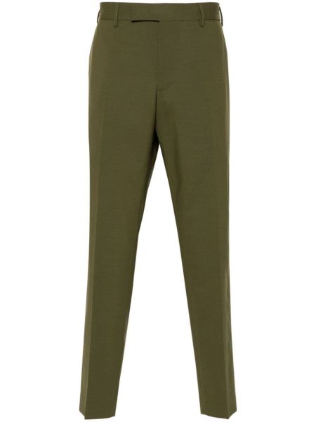 Μάλλινο παντελόνι chino Pt Torino πράσινο