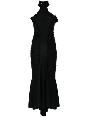 Μίντι φόρεμα ντραπέ Philosophy Di Lorenzo Serafini μαύρο